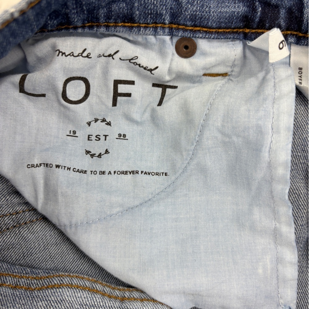 LOFT Mid-Wash Ankle Jeans - Picture 6 of 11